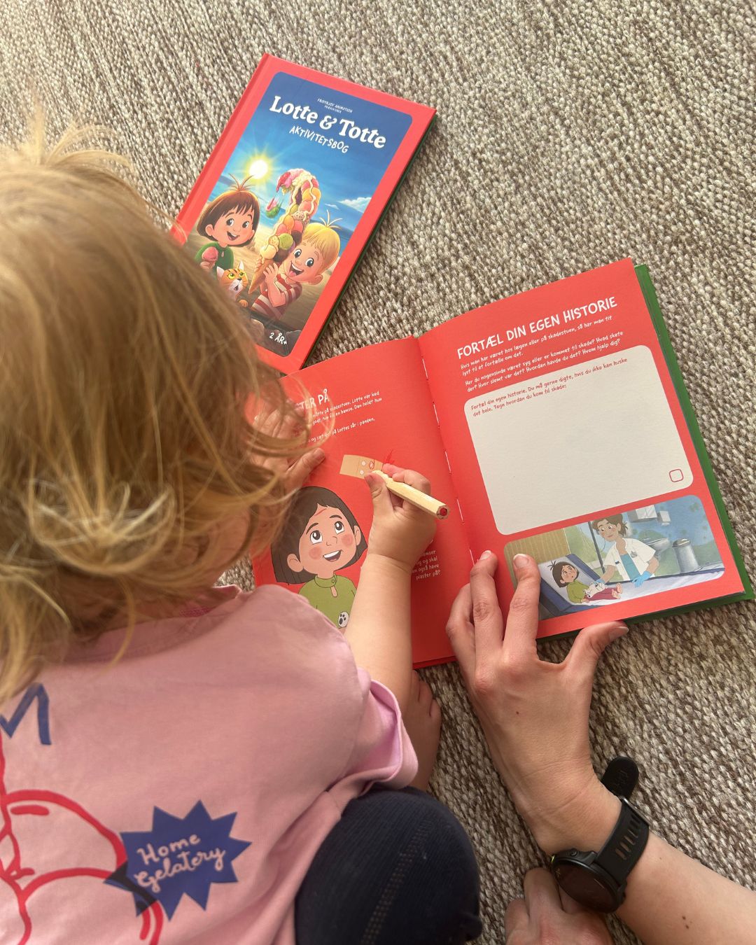 Lotte & Totte aktivitetsbog – hardcover, oplag 10.000